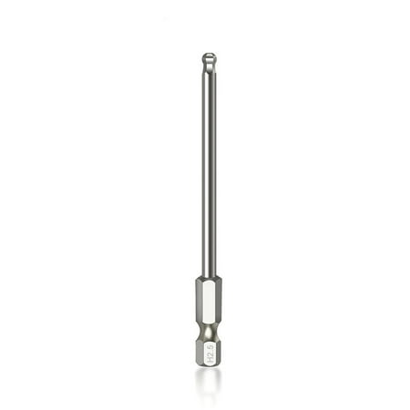 

BCLONG 1pc Ball End Hex Screwdriver Bit Metric Hex Bit 65mm Long Magnetic Driver Bit