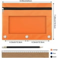 thumbnail image 2 of Pencil Pouch 3 Ring Binder, 3 Pack 3 Color Zipper Pencil Pouch Pencil Case Bag, 2 of 7