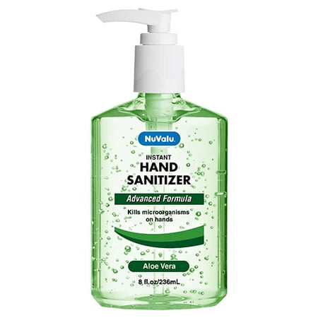 New 380250 Nuvalu Hand Sanitizer 8 Oz W / Pump Aloe Vera (12-Pack) Cough Meds Cheap Wholesale Discount Bulk Pharmacy Cough Meds Firesale