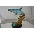 thumbnail image 6 of Nifao Hammer Shark swimming At Sea Bronze Statue – Home Decor Sculpture, 23"L x 12"W x 19"H, 6 of 13