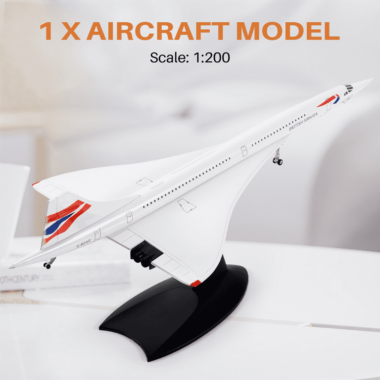 セイヤ‼️British Airways Concorde 1/200 Amazon.com: Busyflies Model Plane 1:200 Scale British