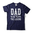 thumbnail image 4 of Mens Dad T-shirt The Man The Myth The Legend T-Shirt Father's Day Dad Gift Tee Father Gifts (3X-Large Grey), 4 of 6