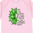 thumbnail image 4 of Inktastic Mental Health Awareness Green Sunflower Ribbon Boys or Girls Long Sleeve Baby Bodysuit, 4 of 5