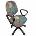 thumbnail image 1 of Floral Office Chair Slipcover, Colorful Foliage Leaves with Autumnal Nature Theme Abstract Changing of the Seasons, Protective Stretch Decorative Fabric Cover, Standard Size, Multicolor, by Ambesonne, 1 of 5