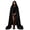 Black, variant on Women's hooded cape, medieval Renaissance Halloween role-playing costume, black/blue/green/gray/purple/red/green/white robe