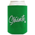 thumbnail image 2 of ThisWear Shamrock Gifts Slainte Clover Health Cheers Lucky St Patrick Gifts 6-Pack Can Coolie Coolers Green, 2 of 2