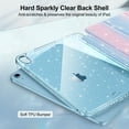 thumbnail image 2 of Fintie Slim Case for iPad (A16) 11th Generation 11 Inch (2025), iPad 10th Generation 10.9 Inch (2022) - Glittering Sparkly Protective Cover with Shiny Clear Back Shell w/ Pencil Holder, Pink/Blue, 2 of 9
