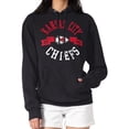 thumbnail image 4 of Women's G-III 4Her by Carl Banks Black Kansas City Chiefs City Graphic Team Fleece Pullover Hoodie, 4 of 5