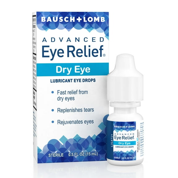 Advanced Eye Relief Lubricant Eye Drops for Relief from Dry Eyes, .5 fl oz