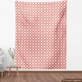 thumbnail image 4 of Ambesonne Abstract Boho Fabric by the Yard Upholstery, Circles Shapes Art, 10 Yards, Coral White Pale Eggshell, 4 of 5
