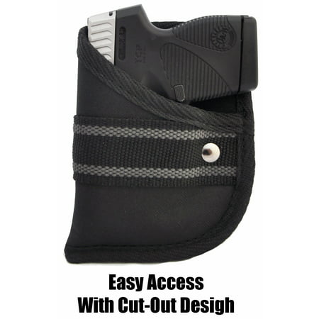 Taurus PT738 TCP 380 With or Without Laser /  Comfort Designed Custom Fit Woven Poly Pocket Holster (Best Pocket Holster For Taurus Tcp)