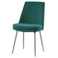 thumbnail image 1 of Best Master Chaises Latérales en Velours Vert (Ensemble de 2), 1 of 3