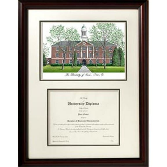 Campus Images ME999V Maine University Scholar with Mahogany Frame