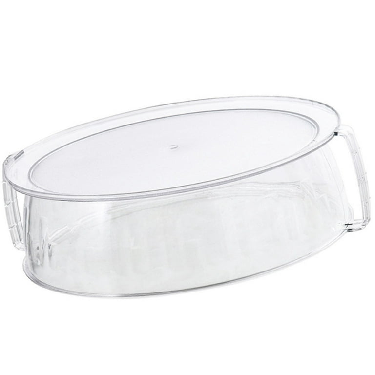 Tall Microwave Glass Plate Cover - Splatter Guard Lid with Easy