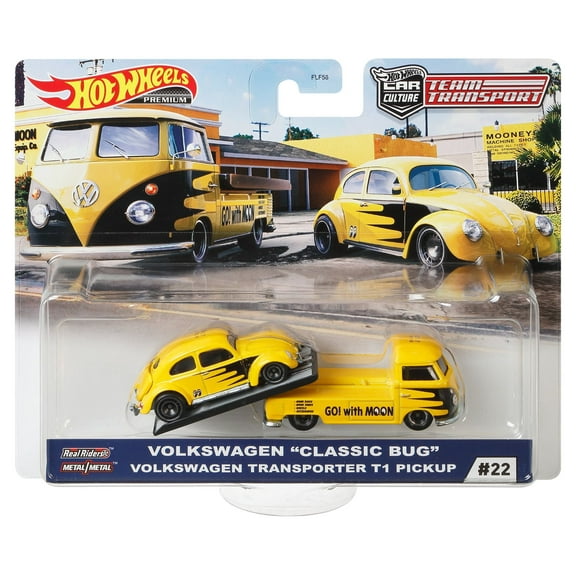 Hot Wheels Volkswagen "Classic Bug & Volkswagen Transporter T1 Pickup 1:64 Scale Collector Vehicle