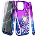 thumbnail image 3 of NGB SUPREMACY For iPhone 14 Plus Phone Case Screen Protector Ring Holder Wrist Strap Lanyard Shiny Sparkly Glitter iPhone 14 Plus Case Cover, 3 of 11