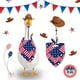 thumbnail image 1 of CaiYueKe Patriotic Goose Costume Decoration Set Holiday Porch Decor American Flag Outfit for Lawn Garden Yard Party Supplies Festive Outdoor Decorations, 1 of 7