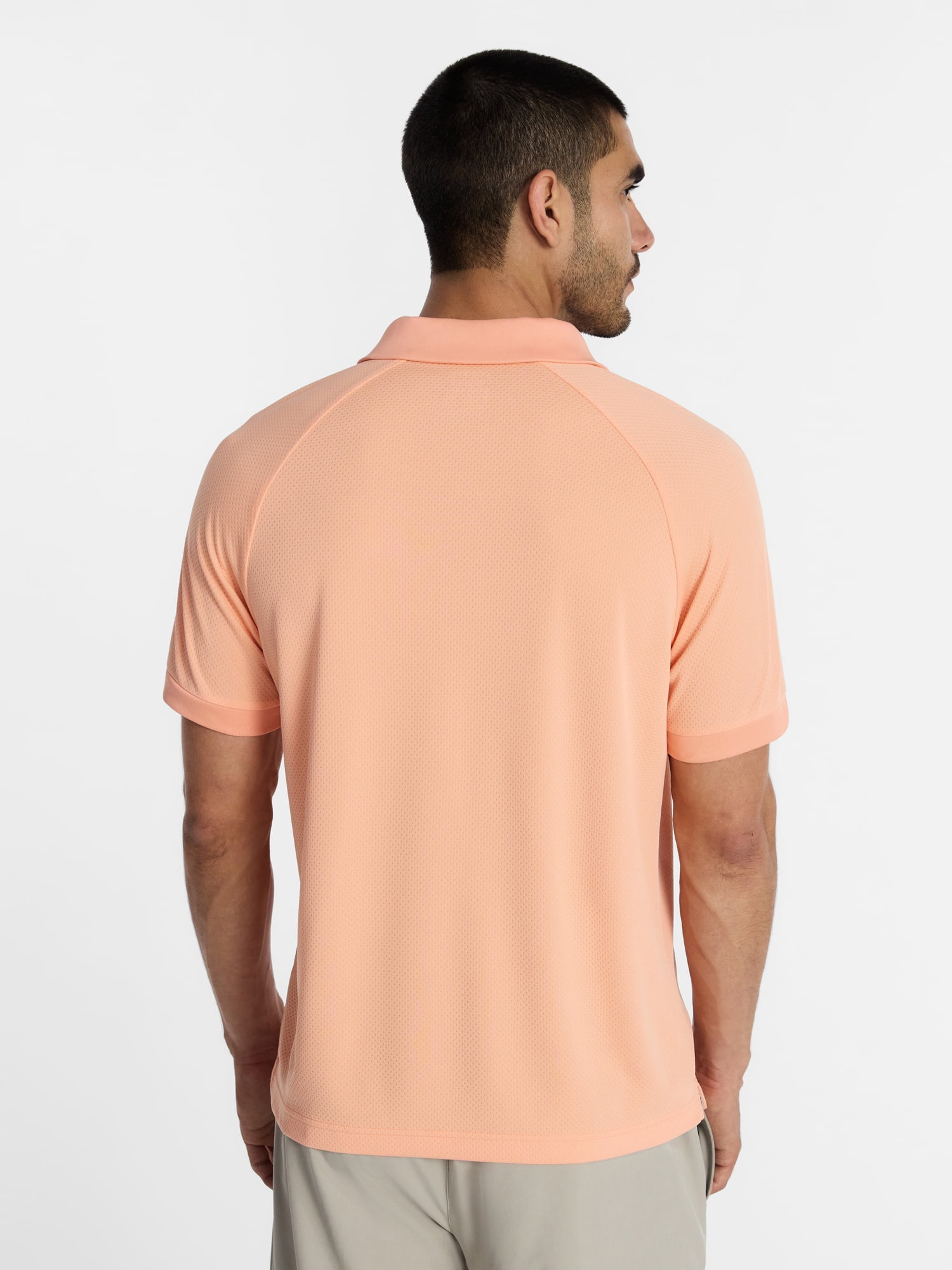 Athletic Works Men's and Big and Tall Men's Active Mesh Polo Shirt, Size XS-5XL