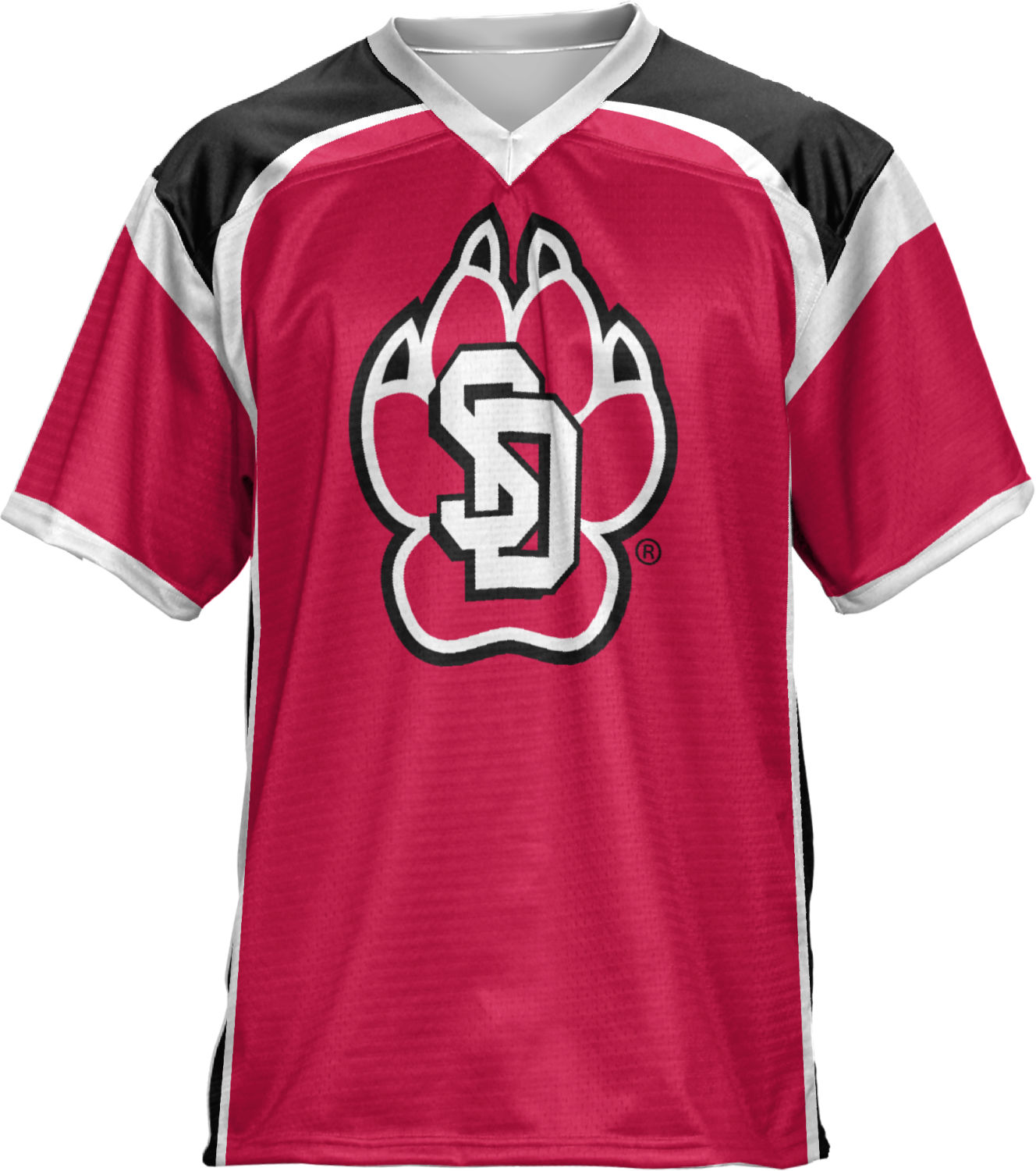 ProSphere Men's University of South Dakota Red Zone Football Fan Jersey