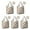 Halloween Pumpkins Ghosts-1, variant on 5 Pack Foldable Shopping Bag,Halloween Pumpkins Bats Spiders and Skulls Reusable Grocery Bags with Pockets,Large Reusable Tote Bags with Handles Waterproof & Lightweight