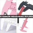 thumbnail image 3 of IFANLANDOR 6Pcs Eyebrow Rulers Plastic Measuring Calipers for Accurate Makeup Application, 3 of 7
