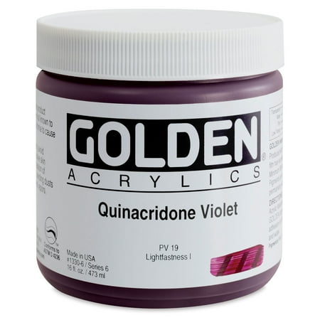 UPC: 0738797133068 | Golden Heavy Body Artist Acrylic  16 oz  Quinacridone Violet
