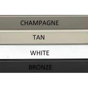 Window Screen Kit w/Champagne Aluminum Frame, Corners, Spline, Springs, Pull Tabs, and Screen Mesh