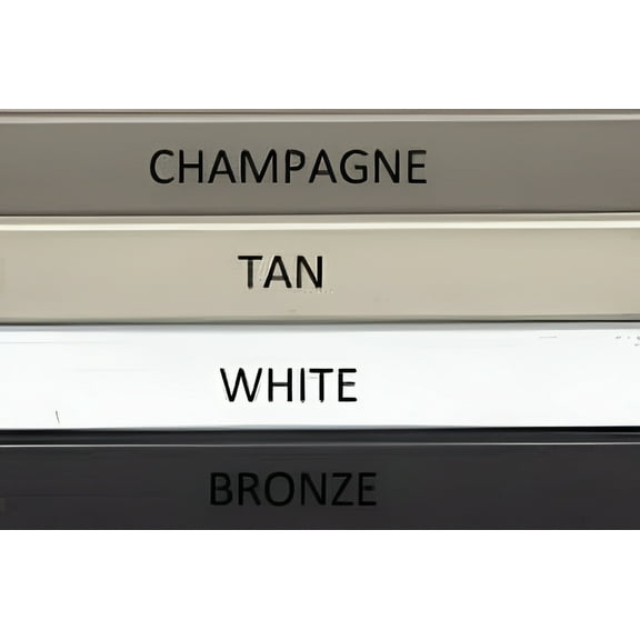 Window Screen Kit w/Champagne Aluminum Frame, Corners, Spline, Springs, Pull Tabs, and Screen Mesh