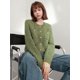 thumbnail image 5 of Zoki Mujeres Dulce Cárdigan Suéteres Vintage Manga Larga Casual Coreano Elegante Tejido Tops Abrigo Otoño Cuello Redondo Diseño Cárdigan Para Dama, 5 of 5