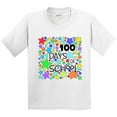 thumbnail image 3 of Inktastic 100 Days of School Colorful Stars Youth T-Shirt, 3 of 5