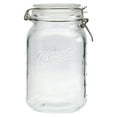 thumbnail image 6 of Mason Craft & More 1.5 Liter (50oz) Airtight Glass Clamp Jar with Lid, Clear Round Mason Jar Storage Canister, 6 of 10