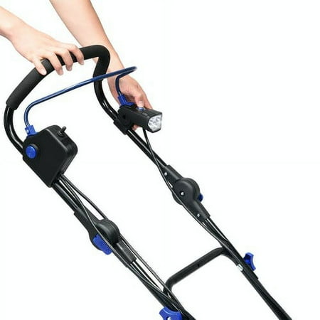 Snow Joe - 24V-X2-SB21 48-Volt iON+ Cordless Snow Blower Kit, W/ 2 x 4.0-Ah Batteries and Dual Port Charger | 21 in - Blue & Black
