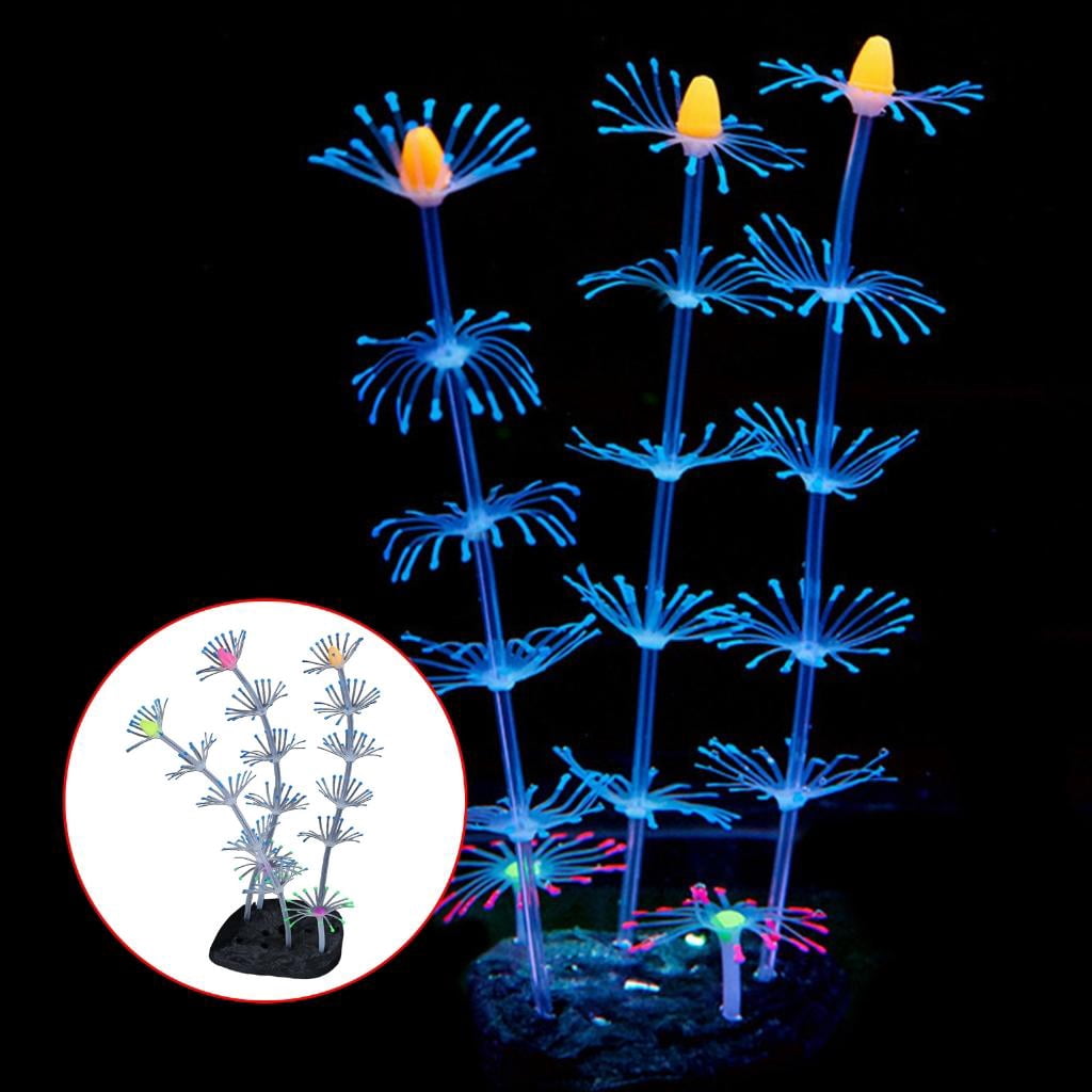 Fish Tanks Fluorescent Artificial Grass Crafts Simulation Landscape Grass Plant FishTank Landscaping Fish Tanks Plant