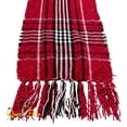 thumbnail image 2 of CHARTER CLUB Womens Red Tasseled Fringed Wrap, 2 of 4