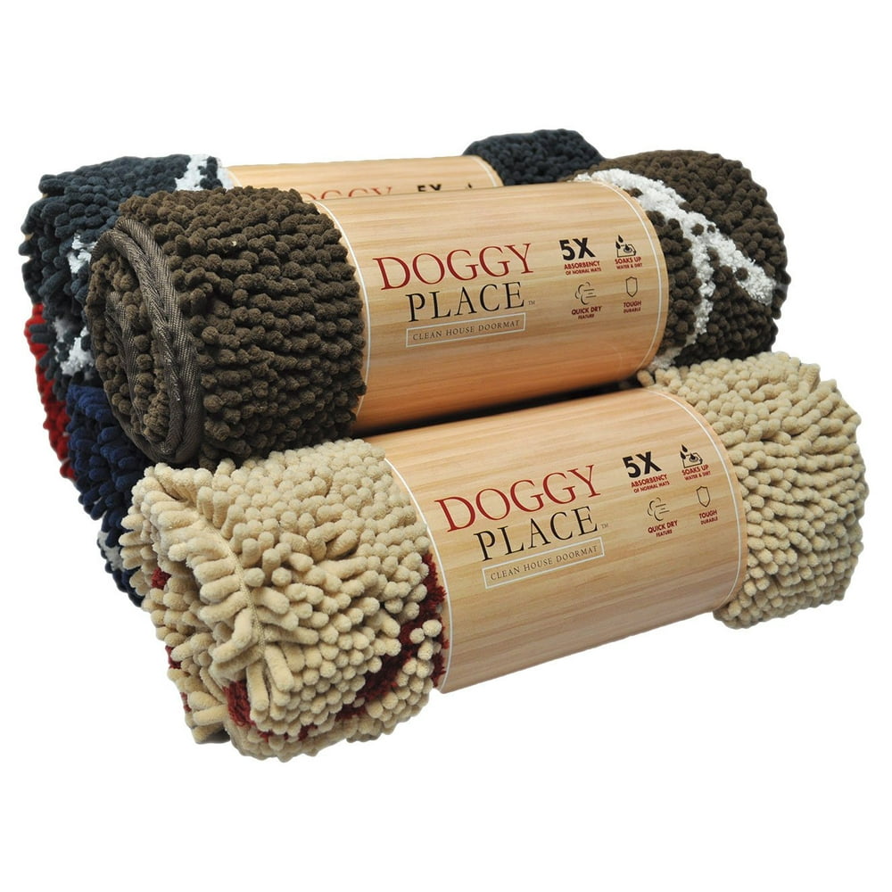 My Doggy Place Ultra Absorbent Microfiber Dog Door Mat, Durable