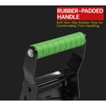 thumbnail image 6 of 8 Pack 2" x 16' Green E-Track Ratchet Tie Down Straps 1,500 lbs WLL, 4,500 lbs BS, Spring-Loaded Double Stud E-Fittings for Enclosed Trailers & Trucks, Padded Handles & Storage Bag, 6 of 19