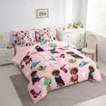 thumbnail image 3 of Manfei Cute Dachshund 7-Piece Twin Bedding Sets,Rustic Western Cowgirl Bedding Comforter Set,Cartoon Puppy Dogs Sheet Sets For Boys Kids,Breathable Home Decor Reversible, 3 of 7