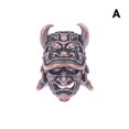 thumbnail image 1 of White Brass Wolf Warrior Head Knife Paracord Accessories EDC Classic Skull Beads Lanyard Pendants Key Rings Outdoors DIY Tools He Qiyong unisex, 1 of 2