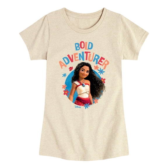 Moana - Bold Adventurer - Youth Girls Fitted Short Sleeve T-Shirt