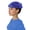Blue, variant on Women Vintage Fascinator Beret Hat Flower Headwrap Church Tea Party Hat
