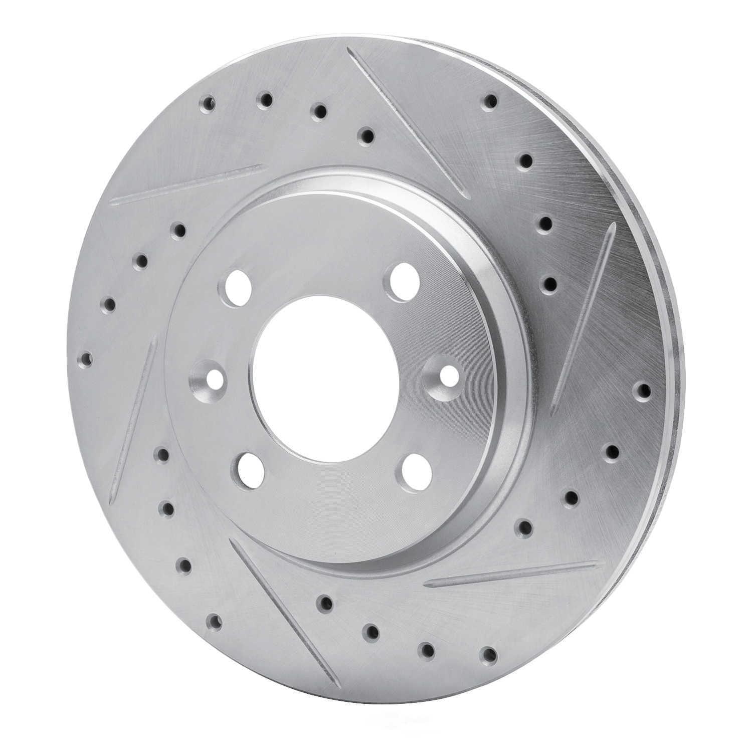 Dynamic Friction Company 631-65005R DFC Brake Rotor - Drilled And Slotted - Silver
