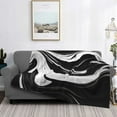 thumbnail image 2 of Balery Abstract Black White Swirls Manta de Franela con Dibujo, Lujo Ultra Suave y Cálido, Antipelusa y Resistente a las Arrugas para Cama, Sofá, Camping -50"x40", 2 of 6