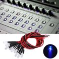 thumbnail image 4 of 12V LED Pre-Wired Light-Emitting Diode 5mm Round Head Light Bead Purple Electronic Component, 4 of 8