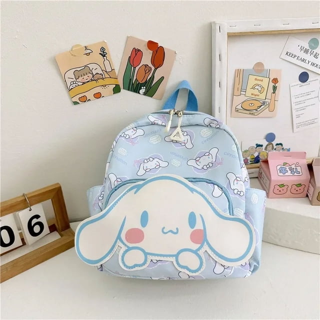 MINISO-mochila Kawaii Sanrio Hello Kitty Cinnamoroll My Melody Kuromi, bolsa de libros de dibujos animados para estudiantes, Bolsa Escolar de dibujos animados, Anime Kawaii