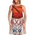thumbnail image 1 of Disketp Basketball Shot para Vestido sin Mangas para Mujeres, Vestidos de Verano para Mujeres, Casual y Holgado para la Playa, 1 of 7