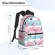 thumbnail image 2 of Easygdp Pink Striped Flamingo Mochila Casual para Portátil, Mochila para Escuela, Viajes, Negocios, 2 of 6