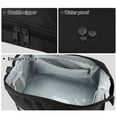 thumbnail image 3 of Unique Bargains Floral Makeup Bag Zipper Flower Cosmetic Pouch Black, 3 of 7
