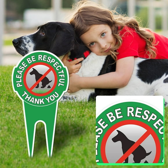Dvkptbk Ground Slot Sign Authority No Peeing Dog Sign Stop Dog Peeing on Your Grass Sign Politely Says Respect Your Property Home Decor on Clearance