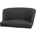 thumbnail image 3 of Swivel Metal Bar Stool 30" Seat - Joey - Moonstone Vinyl Charcoal - White, 3 of 3
