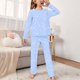 thumbnail image 2 of Odeerbi 2-14 Años Niños Niñas Pijamas Suaves Manga Larga Tops Pantalones Juego Suaves Estrellas Estampadas Ropa de Dormir Franela Juego de Dos Piezas, 2 of 4